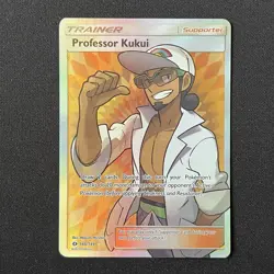 Professor Kukui 148/149 Sun & Moon Base Set Full Art Pokemon Card - Image 2