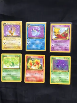 Pokemon Cards: 1st Edition Team Rocket 6 Card Non-Holo Lot - Image 1