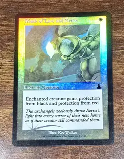 Mask of Law and Grace Urza's Destiny Foil LP MTG Magic Card - Image 1