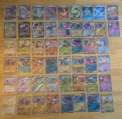 50x Pokemon Hit Card Bundle Full Art/ Vmax/ V/ Ex M/NM Japanese - Image 1