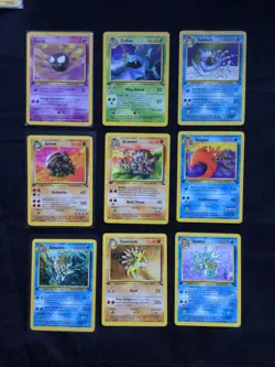 Pokemon Cards: 1st Edition Fossil 27 Card Non-Holo Lot - Image 1