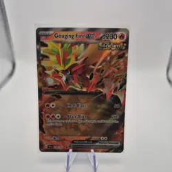 Pokemon TCG Gouging Fire EX Scarlet Card Double Rare 038/162 Temporal Forces - Image 1