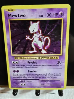 Pokemon Card Mewtwo Evolutions Cracked Ice Holo Rare 51/108 - Image 2