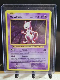 Pokemon Card Mewtwo Evolutions Cracked Ice Holo Rare 51/108 - Image 5
