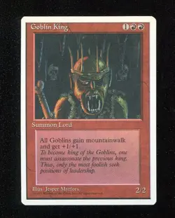MAGIC GOBLIN KING MTG EN 4th ( FOURTH ) EDITION 1995 - MAX - Image 1