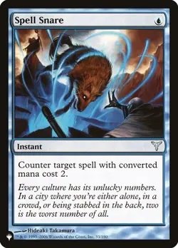 MTG SPELL SNARE EXC - TRAPPOLA PER MAGIE - TLI - MAGIC - Image 1