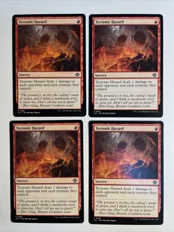 4x Mtg Lost Caverns Of Ixalan Tectonic Hazard NM/M Magic The Gathering - Image 1