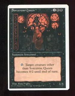 MAGIC SORCERESS QUEEN MTG EN 4th ( FOURTH ) EDITION 1995 - MAX - Image 1