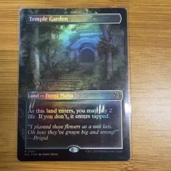 Temple Garden | Lorwyn Eclipsed | Borderless | Foil | MTG - Image 1