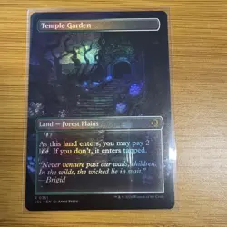 Temple Garden | Lorwyn Eclipsed | Borderless | Foil | MTG - Image 2