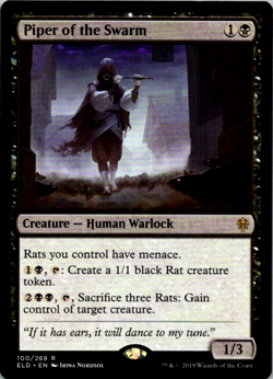 Piper of the Swarm #100 || MTG - Throne of Eldraine || 2019 - Image 1