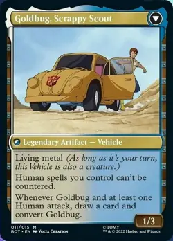 Magic The Gathering MTG GOLDBUG, HUMANITY'S ALLY Transformers NM Near Mint - Image 2