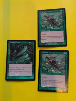 Mungha Wurm & 2 Pygmy Razorback MTG OLD BORDER FOIL 3 CARD. PROPHECY JUNE 2000. - Image 1