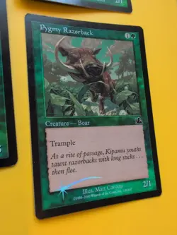 Mungha Wurm & 2 Pygmy Razorback MTG OLD BORDER FOIL 3 CARD. PROPHECY JUNE 2000. - Image 3