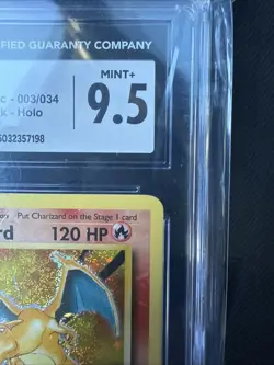 2023 Charizard Classic Collection Holo Pokemon Card 003/034 CGC 9.5 Mint - Image 2