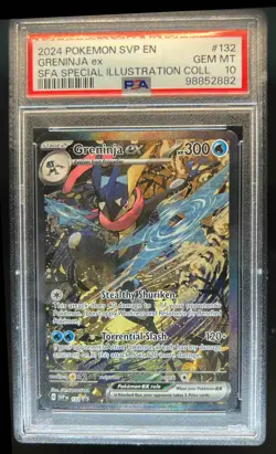 2023-25 Pokemon SV Black Star Promos SVP EN Greninja ex #132 PSA 10 - Image 1