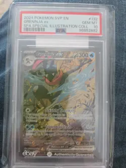 2023-25 Pokemon SV Black Star Promos SVP EN Greninja ex #132 PSA 10 - Image 2