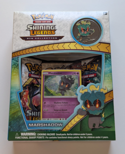 Pokemon Shining Legends Marshadow Pin Collection Box Factory Sealed TCG - Image 1