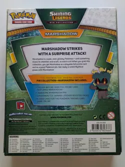 Pokemon Shining Legends Marshadow Pin Collection Box Factory Sealed TCG - Image 4