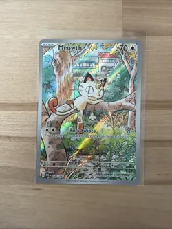 Pokemon TCG Meowth 106/094 Illustration Rare Phantasmal Flames Near Mint - Image 1