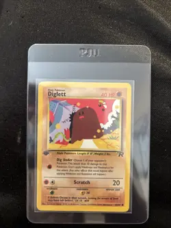 Diglett 52/82 Team Rocket Pokemon TCG First Edition - Image 1