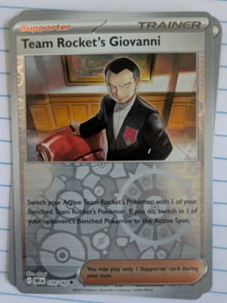 Pokemon TCG Team Rocket’s Giovanni Destined Rivals SV10 174/182 Reverse Holo - Image 1