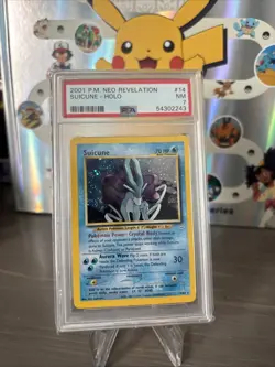 Pokemon Suicune 14/64 Holo Rare Neo Revelation PSA 7 - Image 1