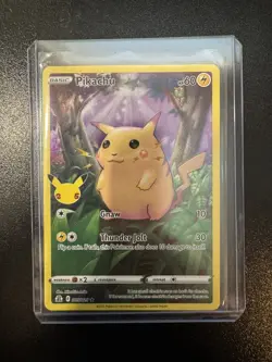 FULL ART Pikachu 005/025 Pokemon 25th Anniversary Celebrations Holo Foil - Image 1