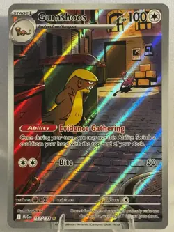 Gumshoos 153/132 Pokemon TCG Me01: Mega Evolution Illustration Rare Holo NM/MT - Image 1