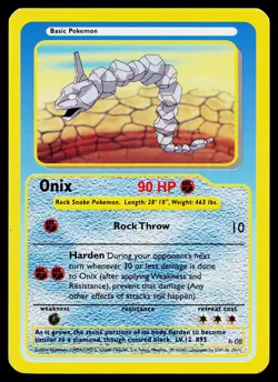 Onix #h08 Pokemon Funskool Near Mint or Better - Image 1
