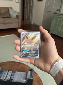 Pokemon TCG Eevee GX SM233 Full Art Promo Black Star Ultra Rare Holo - Image 4