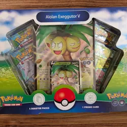 NIB - Pokemon TCG: Pokemon GO Collection-Alolan Exeggutor V 820650850547 - Image 1