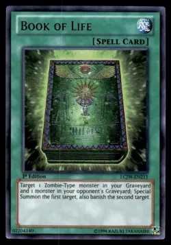 Yu-Gi-Oh TCG Joey's World #LCJW-EN211 Book of Life UR,1st Ed. - Image 1