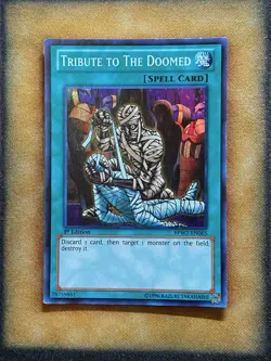 Yugioh Tribute To The Doomed BPW2-EN065 Super Rare 1st Ed LP - Image 1