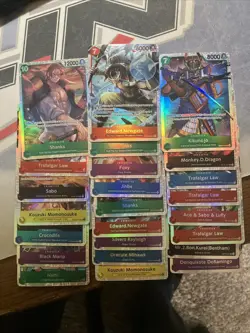 One Piece lot x127 - OP12,13,14,PRB02 - C/UC Foils, Rare, SR & P - Image 4