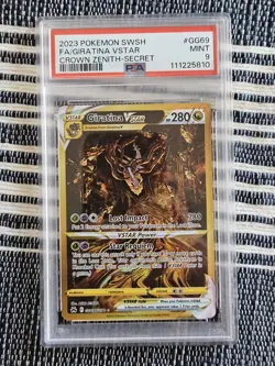 2023 Pokemon Sword And Shield Crown Zenith Giratina VSTAR #GG69 Fa -Secret PSA 9 - Image 1
