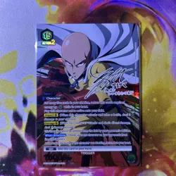 Signed Saitama FOIL UNION ARENA One Punch Man UA35BT/OPM-1-062 SR ☆☆ NM English - Image 1