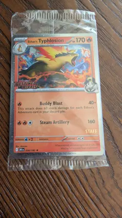 Pokemon TCG Destined Rivals Prerelease Staff Promo Cards Sealed Set of 4 - Image 1