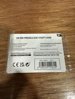 Pokemon TCG Destined Rivals Prerelease Staff Promo Cards [Sealed] - Image 3