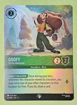 Disney Lorcana Fabled GOOFY - Set For Adventure - EPIC Holofoil #211/204 - Image 1