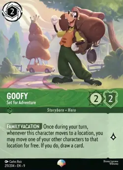 Disney Lorcana Fabled - Goofy Set for Adventure - Epic #211/204 NM - Image 1