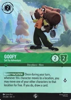Disney Lorcana Fabled - Goofy Set for Adventure - Epic #211/204 NM - Image 1