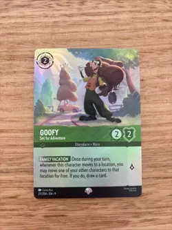 Disney Lorcana TCG Fabled 211/204 Goofy Set For Adventure Epic - Image 1