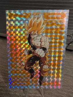 Vintage Official SS Goku 1999 Dragon Ball Z FUNimation Foil Holo JPP/AMADA Card - Image 1