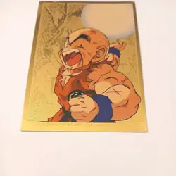 Krillin 1998 Funimation Dragon Ball Z Gold Insert #G3 Anime TCG Card - Image 3