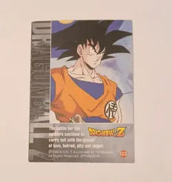 Krillin 1998 Funimation Dragon Ball Z Gold Insert #G3 Anime TCG Card - Image 4