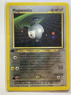 Pokemon Card MAGNEMITE 26/75 Rare 1st Edition Wizards Neo Discovery ENGLISH - Image 1
