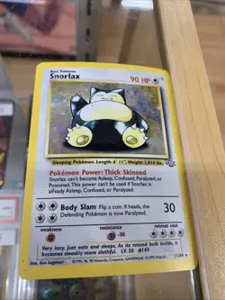Pokemon TCG Snorlax Card 27/64 1st Edition Near Mint Condition - Image 1
