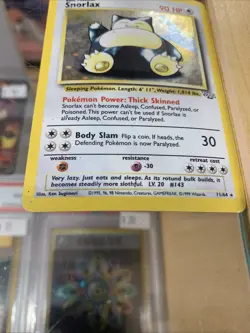 Pokemon TCG Snorlax Card 27/64 1st Edition Near Mint Condition - Image 4