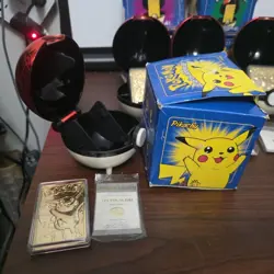1999 Set Of 6 Pokemon 23k Gold Plated Cards W/ Boxes. Complete See Photos - Image 2